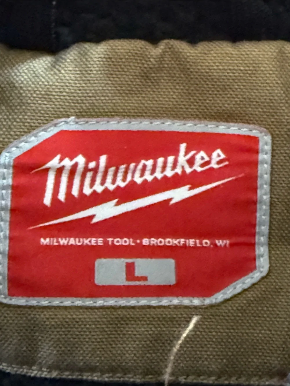 Men’s Tan Milwaukee Workwear Vest Large